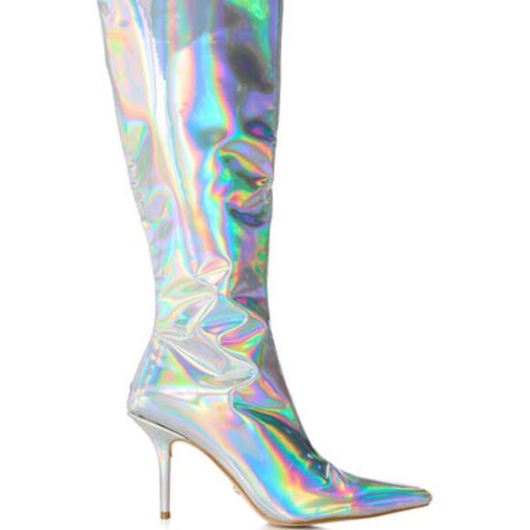 AZALEA WANG" THE ECLIPSE " HOLOGRAPHIC BOOT ( BRAND NEW !!!!!!!! - Picture 5 of 7